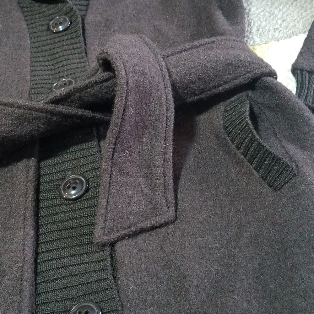 David Brooks Button Wool Sweater Jacket Medium - image 3